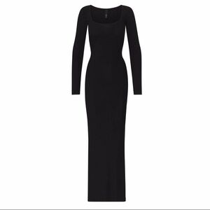 SKIMS Classic Black Long Sleeve Dress